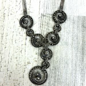 Vintage Sterling Silver & Marcasite Necklace Classic Timeless Jewelry